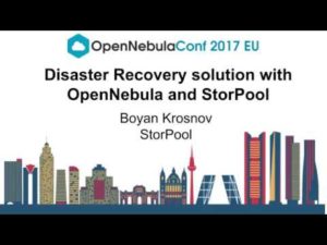 Disaster Recovery Solution with OpenNebula and StorPool